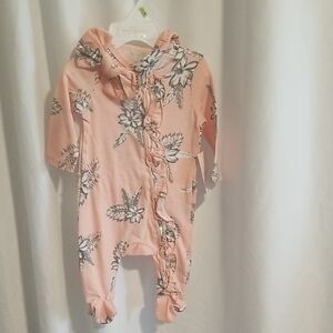 Floral Pink Baby Romper